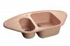 GranFest мойка для кухни Corner GF-C960E Розовый