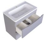 Тумба с раковиной Style Line Бергамо мини 60 подвесная Люкс Plus серый антискрейч