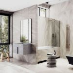 Шторка для ванны в узком профиле Maybah Glass2 MGV-126-5у