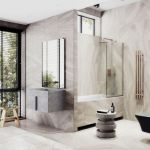Шторка для ванны в узком профиле Maybah Glass2 MGV-129-6у