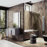 Шторка для ванны в узком профиле Maybah Glass2 MGV-128-6у