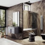 Шторка для ванны в узком профиле Maybah Glass2 MGV-127-1у