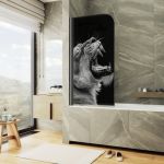 MaybahGlass шторка поворотная фп017 1400*700 6 мм MGV-929-ФП017-6 с фотопечатью
