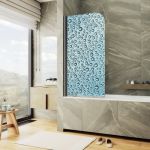 MaybahGlass шторка поворотная фп018 1400*600 6 мм MGV-928-ФП018-6 с фотопечатью