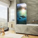 MaybahGlass шторка поворотная фп018 1400*800 6 мм MGV-930-ФП018-6 с фотопечатью