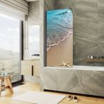 MaybahGlass шторка поворотная фп016 1400*700 6 мм MGV-929-ФП016-6 с фотопечатью