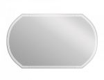Зеркало полотно Cersanit LED 090 design 100x60 с подсветкой часы с антизапотеванием