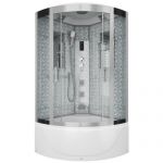 Душевая кабина Niagara Luxe NG-7710W (1000x1000х2150) высокий поддон стенки БЕЛЫЕ