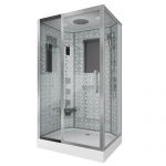 Душевая кабина Niagara Luxe NG-7711WL (900x1200х2150) низкий поддон стенки БЕЛЫЕ 