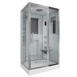Душевая кабина Niagara Luxe NG-7711WR (900x1200х2150) низкий поддон стенки БЕЛЫЕ 