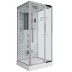 Душевая кабина Niagara Luxe NG-7714W (1000x900х2150) низкий поддон стенки БЕЛЫЕ