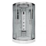 Душевая кабина Niagara Luxe NG-7715W (900x900х2150) низкий поддон стенки БЕЛЫЕ
